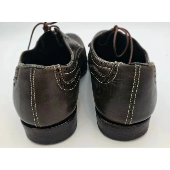 Paul Smith Wingtip Oxford Dress Shoes Men's 9 Brown Leather Hand Crafted‎ Italy
